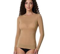 JADEA Maglia Donna in Modal e Cashmere Scollo a Barca, Comoda e Avvolgente, Cammello, XL