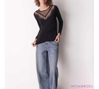 Maglia donna scollo a v pizzo Cotonella ADD10