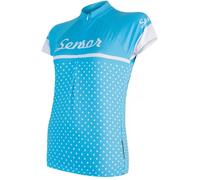 Maglia donna Sensor Dots blu - manica corta Saldi S