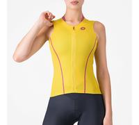 CASTELLI Anima Flow Sleeveless W - maglia ciclismo - donna Yellow L