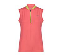 Maglia donna senza maniche con mezza zip CMP Arancione