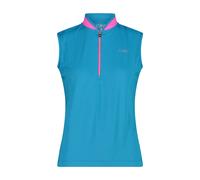 Maglia donna senza maniche con mezza zip CMP Bleu