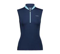 Maglia donna senza maniche con mezza zip CMP Bleu