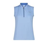 Maglia donna senza maniche con mezza zip CMP Blu