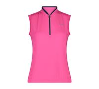 Maglia donna senza maniche con mezza zip CMP Rosa