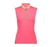 Maglia donna senza maniche con mezza zip CMP Rosa