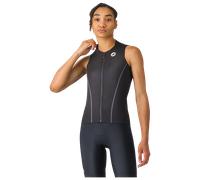 Maglia donna smanicata Anima Flow nero