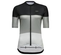 Maglia GOREWEAR Spirit Stripes manica corta nero grigio bianco donna - L
