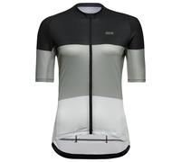 Maglia GOREWEAR Spirit Stripes manica corta nero grigio bianco donna - XS