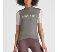 Maglia Sportful Supergiara Logo manica corta verde grigiastro donna - S