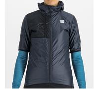 Maglia donna Sportful Supergiara Puffy - Blu scuro S / Rosa