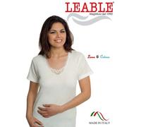 Maglia donna taglie forti in lana e cotone con pizzo Leable art.95 Tg.10-12