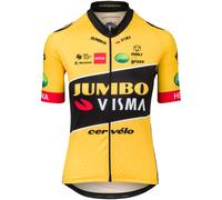 Agu Jumbo-visma Replica 2022 Short Sleeve Jersey Giallo XL Donna