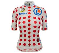 Maglia donna TOUR DE FRANCE Femmes avec Zwift Maglia scalatori 2025 bianco