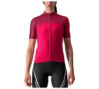 Castelli Maglia a Maniche Corte Donna - Velocissima - persian red/bordeaux 649 M