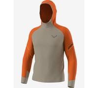 Dynafit Alpine L/S Hooded M - maglia a maniche lunghe - uomo M Brown/Orange man Polygiene,Carvico,Recycled Polyester