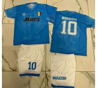 maglia e pantaloncini Maradona Napoli MARS scudetto firma diego dios + portachia