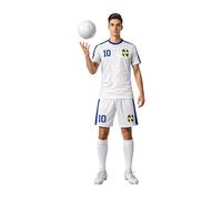 Maglia e Short Calcio New Team, Hutton Captain Oliver. Cartoni Animati Anni 80-90. Tessuto Sportivo Leggero e Traspirante (IT, Testo, XL, Regular, Regular, Standard, Bianco)