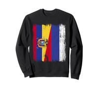 Maglia Ecuador Russia Mezza Bandiera Ecuadoriana Russa Felpa