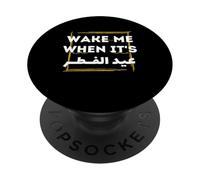 Maglia Eid Al-Fitr 2026 - Wake Me When It's Eid Al Fitr PopSockets PopGrip Adesivo