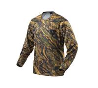 Revit Emulsion Maglia da motocross, nero-marrone, taglia XL per maschi