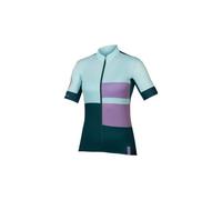 Endura - Women's FS260 Print Trikot Kurzarm - Maglietta da ciclismo L blu