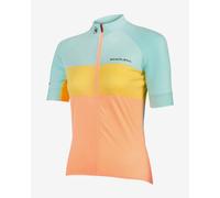 Maglia Endura FS260-Pro II manica corta blu arancione giallo donna - M