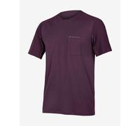 Endura GV500 Foyle T - maglia gravel - uomo L Purple man Lana Merino