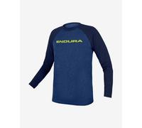 Maglia per bambini endura one clan raglan blu a maniche lunghe