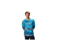 Maglia endura patchwork a maniche lunghe da uomo edizione limitata blu