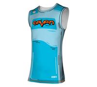 Maglia esterna traforata Motocross Seven Zero Hijack Cyan Taglia:XL