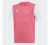 T-shirt adidas Estro 19 manica corta rosa bianco bambini - 140