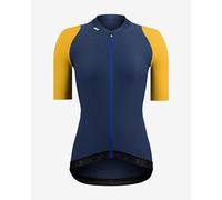 Maglia Etxeondo Summum manica corta blu giallo senape donna - M