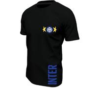 Maglia F.C. Inter 2 stella t-shirt nera celebrativa campioni d'italia 2023/24