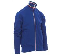 Maglia Felpa da Uomo Con Bordino Italia Tricolore Cotone Elasticizzato Aperta