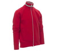 Maglia Felpa da Uomo Con Bordino Italia Tricolore Cotone Elasticizzato Aperta