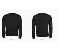 Maglia Felpa Uomo Moda Girocollo Bianca e Nera Sport Spider Sol's Taglie S-M