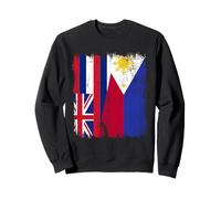 Maglia filippina hawaiana mezza bandiera delle Hawaii Filippine Felpa
