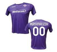 Maglia Fiorentina Personalizzata con Il Tuo Nome o Giocatore Preferito creata utilizzando Maglia Calcio Replica Autorizzata 2024-2025 Taglie da Adulto (IT, Testo, XL, Regular, Regular, Viola)