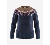 Maglia Fjällräven Övik Knit manica lunga blu rosso bianco donna - M