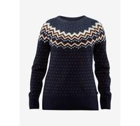 Maglia Fjällräven Övik Knit manica lunga nero marrone bianco - M