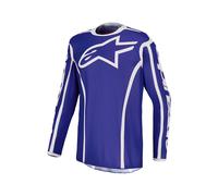 alpinestars Fluid Apex V2 Uomo Maglia MX blu, taglia XL