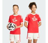 Maglia Fourth Replica Union Berlin 2025/2026 per bambini e bambine Off White / Vivid Red 9-10A