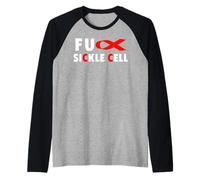 Maglia Fu per la consapevolezza delle Cellule falciformi - Consapevolezza falciforme Maglia con Maniche Raglan