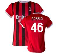 Maglia Gabbia 46 Milan 24/25 Home Rossonera - Versione ufficiale adulti e bimbi