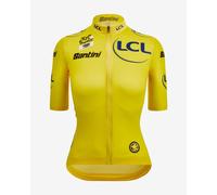 Maglia gialla Tour de France Femmes avec Zwift 2025 - Leader Classifica Generale Fan Line manica corta donna - Taglio Classic - XXL