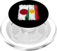 Maglia giapponese Kurdistan Half Flag Japanese Kurde Heritage PopSockets PopGrip per MagSafe