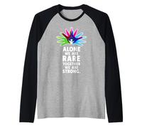Maglia Giornata delle Malattie Rare 2026 - Together We Are Strong Maglia con Maniche Raglan