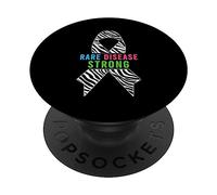Maglia Giornata delle Malattie Rare 2026 - Zebra, Consapevolezza delle Malattie Rare PopSockets PopGrip Adesivo