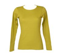 Maglia girocollo donna RAGNO manica lunga in caldo cotone biologico caldo e soff